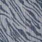 Preview: Musselin Double Gauze Jacquard Zebra blaugrau hell